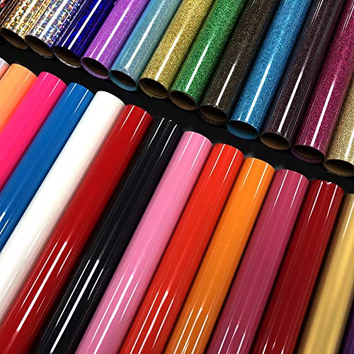 TransWonder Premium Heat Transfer Vinyl HTV Rolls for T Shirts 12in.x10ft, Iron on HTV Vinyl Compatible with Cameo Silhouette & Cricut (Black) - Thumbnail 4