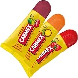Carmex Minis Lip Balm Set Cherry Strawberry Pineapple SPF 15 Pack of 3