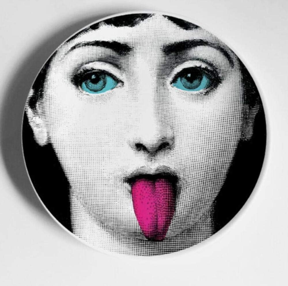 skygvvege Plate Fornasetti Decoration 10 Inch Fashion Milan Fornasetti Plates Home Decoration Plate Decorative Dishes Art China Plate Home Sitting On The Plate