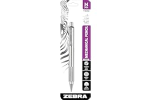 Zebra Pen M-701 Mechanical Pencil, Stainless Steel Barrel, Medium Point, 0.7mm, 1-Pack (59411)