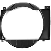 KUAFU Radiator Cooling Fan Shroud Compatible with 1987-2001 Jeep Cherokee | Replacement for CH3110104 52027501AB 52027501AC Black PP Plastic