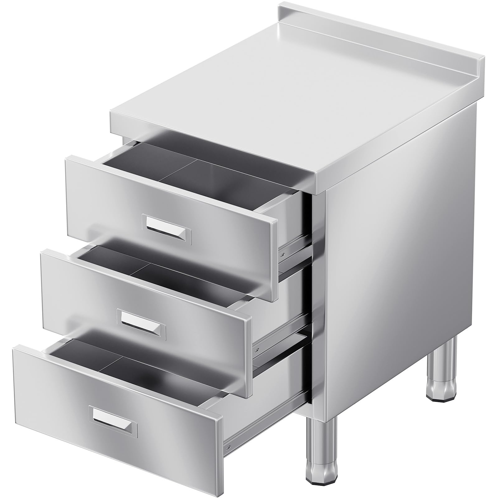 Photo 1 of *** PARTS ONLY *** WWK Outdoor Kitchen Drawer, Stainless Steel Kitchen Cabinet with Drawers, Triple Access BBQ Drawers for Outdoor, Commercial Restaurant, Garage, 20.87" D x 19.68" W x 35.43" H