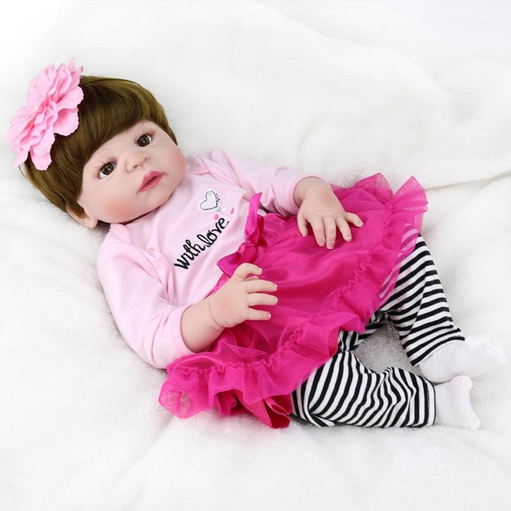 Haixin Newborn baby simulation Doll girl exquisite gift full silicone baby shower toys