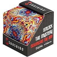SHASHIBO Shape Shifting Box - Award-Winning, Patented Fidget Cube w/ 36 Rare Earth Magnets - Transforms Into Over 70 Shapes,