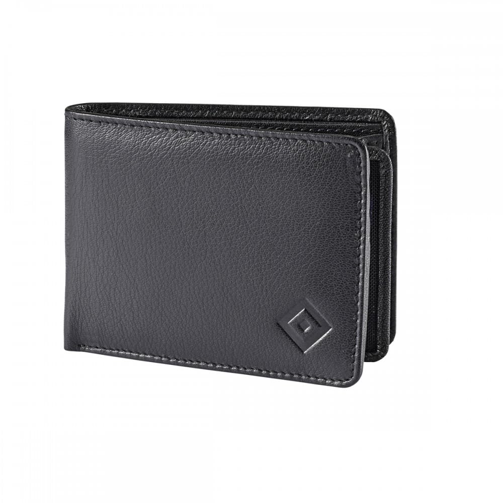 Hamburger SV HSV Fan Item HSV Leather Wallet Diamond, Black, ca. 9,5 x 12,5 cm, Classic