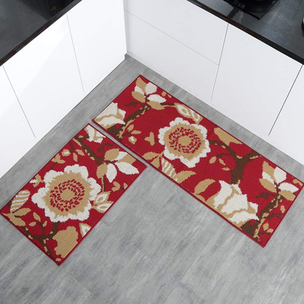 2 Pieces Braided Rugs Sets Color A Size 45x70 45x180cm Wenzhe