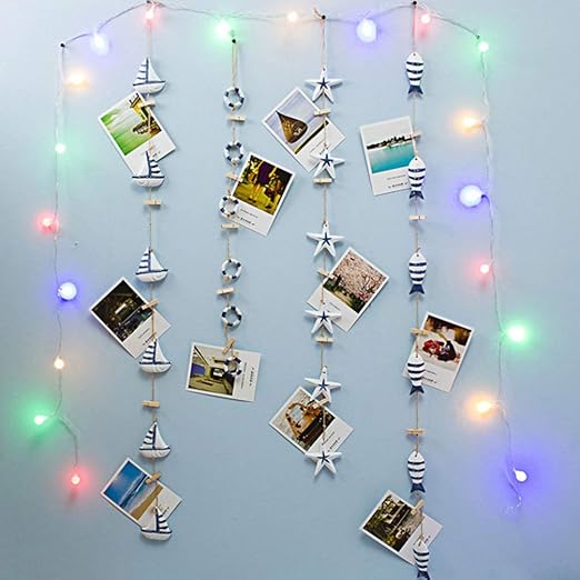 Garneck String of Photo Hanging Clips 