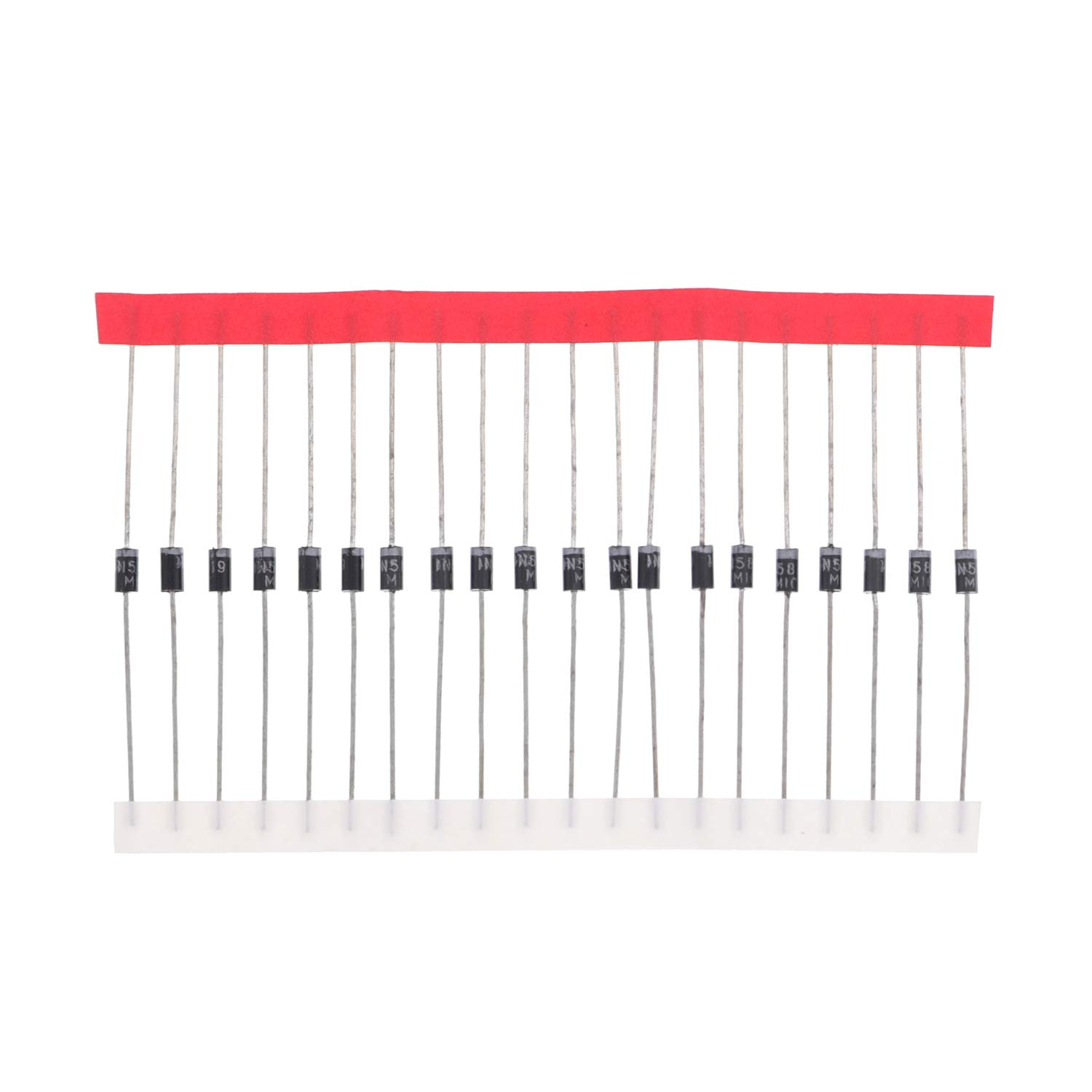 HUABAN 100PCS 1N5819 Schottky Barrier Rectifier Diodes 1A 40V DO-41 (DO-204AL) Axial 5819 1 Amp 40 Volt