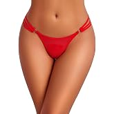 Avidlove Mesh Panties for Women 3-Straps G-String Thongs Briefs Underwear | Sheer Mesh Fabric, Triple Waist Straps, Back Cutout Design, Sexy Underpants, Hot Night, Valentine's Day