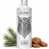 Alpine Provisions Natural Organic Shampoo for Men &amp; Women, Cedar Sandalwood | Hydrating &amp; moisturizing with aloe vera, jojoba oil. Sulfate-free, vegan. Safe for color-treated &amp; all hair types. Gentle.