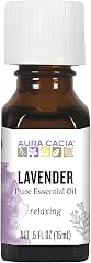 Aura Cacia 100% Pure Lavender Essential Oil GC/MS Tested for Purity 15 ml (0.5 fl. oz.) Lavandula angustifolia