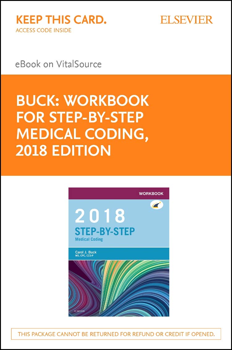 Workbook For Step by Step Medical Coding 2018 Edition Elsevier EBook