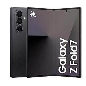 Samsung Galaxy Z Fold7 Smartphone AI pieghevole, 3 anni di Garanzia del produttore, RAM 12GB, 256GB, Display 6,5″/8″, Camera 200MP, Batteria a lunga durata, Jetblack [Versione italiana]