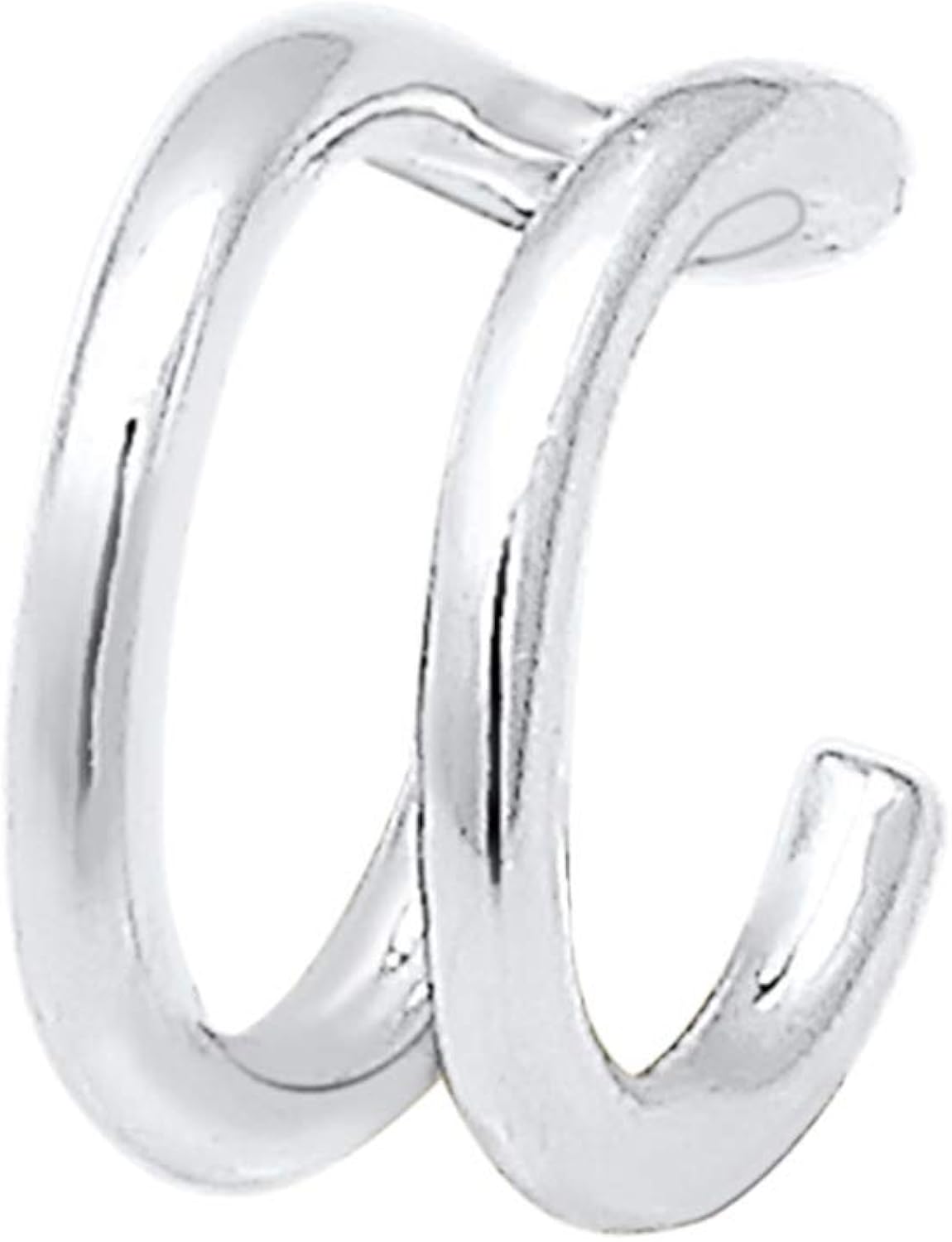 Elli Earrings Ear cuff Clamp Single Geo Basic Minimal 925 Sterling