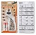 3-in-1 Heavy Duty Leather Hole Punch Set 1mm-6mm | Includes Eyelet Setter + Snap Button Tool (Eyelet insertion for 5mm wide hole only)| Professional Leather Hole Punch Tool, for Belts, Fabric, Watch B