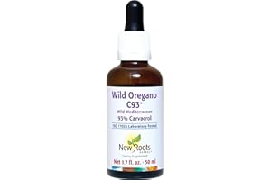 NEW ROOTS HERBAL Wild Oregano C93 (50 ml) Liquid, Highest Natural Carvacrol Concentration|Immune Defense|Mediterranean Source|Alcohol Free, Organic, Non-GMO, Vegan, Gluten Free