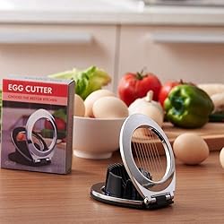 Egg Slicer, BIBURY Egg Slicer for Hard Boiled