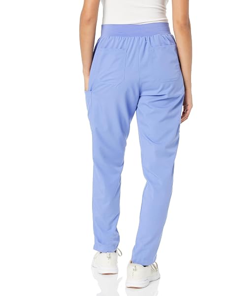 WONDERWINK PRO WOMEN’S SLIM LEG CARGO SCRUB PANT, EGGPLANT, XL PETITE