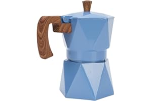 Zunate Zunate Italian Coffee Maker, 2 Cup Aluminum Stovetop Espresso Pot with Dual Valve Design and Heat Insulating Large Han