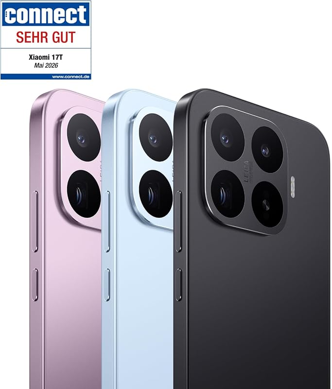 17T Smartphone 12+256GB, 6500mAh Akku, Leica 5X Telekamera, Violett