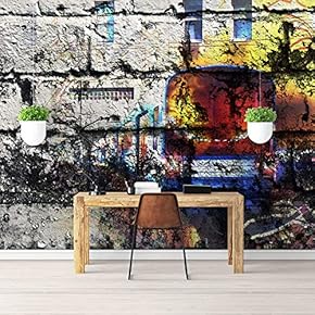 Wall Mural Simple and Mysterious Graffiti Art Removable Self-Adhesive Large Wallpaper - 66x96 inches