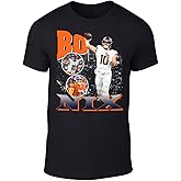 DTGVirgil Black Denver Bo Nix Bootleg Style Throwback Style T-Shirt Men's Adult