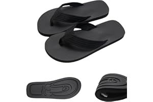 JNRCE Creative Flip Flops - Funny Beach Sandals with Hidden Design - Quick-Dry Slides for Men - Novelty Gag Gift