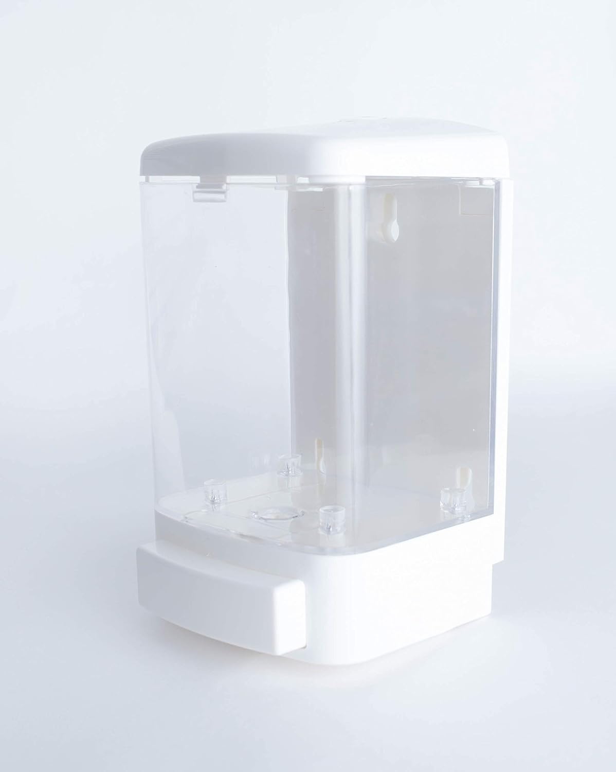 Vanilla Brick Soap Dispenser Easily Wall Mount in Your Bathroom, Shower, Kitchen, RV, Office or Commercial Building. Perfect for Hand Soap, Shampoo, Conditioner, Body Wash 33.8 oz (1000ml) White Clear