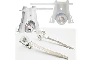 ACEPLANET Combo Sliding Screen Door Upper + Lower Roller Assembly Fits Andersen Part #1997063 & #1997310 (1991 to P), 1-1/4" Nylon Concaved, Edge Adjustable, 2 Pairs