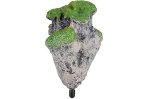 SHEENS Aquarium Fish Tank Floating Moss Rocks Resin Stone Decorations Artificial Suspended Rock Ornament Landscape(Small)