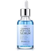 Copper Peptides Serum for Face with 3% GHK-Cu &amp; Hyaluronic Acid, Anti-Aging Serum for Fine Lines, Firming, Skin Elasticity &amp; Hydration, 1 Fl Oz