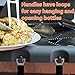 Flamen 5-Piece Heavy Duty Stainless Steel BBQ Grill Tools Set with Non-Slip Handles Best Grilling Utensils Includes Spatula Barbecue Fork Tongs Premium Barbecue Grilling Accessories