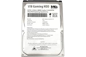 MDD MAXDIGITALDATA MaxDigitalData (MD1000GLSA854-PS) 1TB 5400RPM 8MB Cache (9.5mm) SATA 3.0Gb/s 2.5" Gaming Hard Drive (for PS3/PS4) - 2 Year Warranty