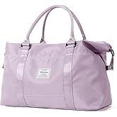 Small Gym Bag for Women, Purple Stylish Duffle Travel Bag for Plane, Lightweight Duffle Bag for Women, Sport Gym Tote Bag with Wet Pocket for Yoga, Pilates, Swimming