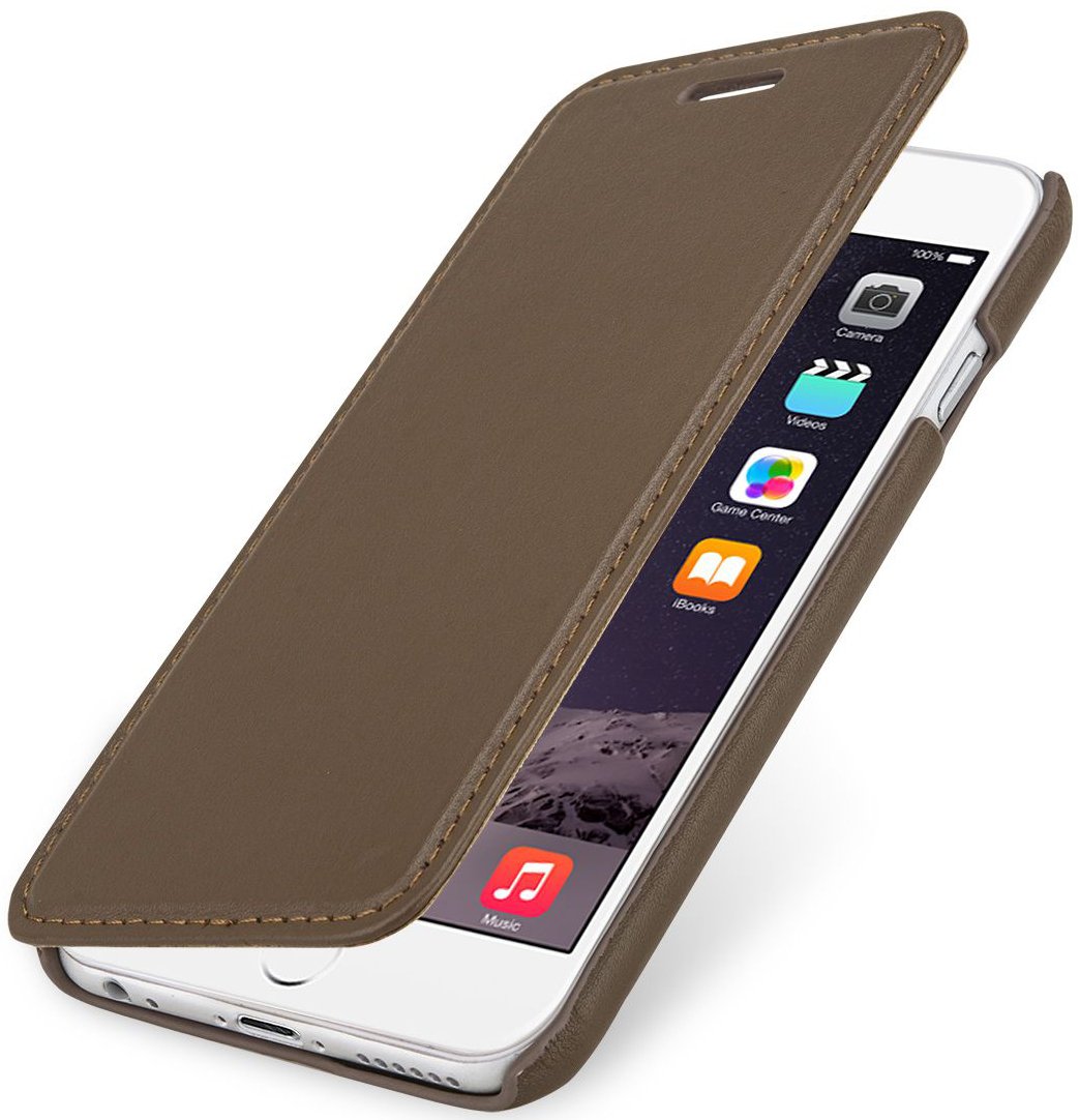 StilGut Book Type Case for Apple iPhone 6 Plus (5.5'') Sépia - Nappa — image 1
