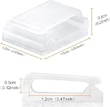 Sunity 100PCS Self Adhesive Cable Clips White for 10mm Wire Management view 3