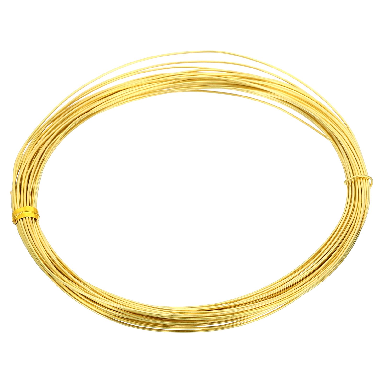 PATIKIL Half Hard Brass Wire, 1Pcs 21Gauge/0.7mm Diameter 10m/32.8ft Pure Craft Wire for Jewelry Making Beading Garden Plants