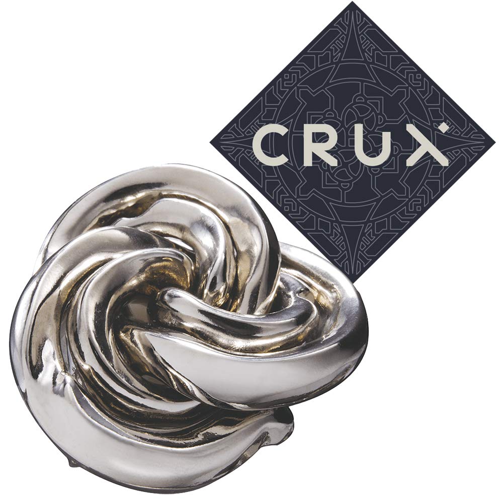 Hanayama Cast Vortex Puzzle - Level 6 of 6 - Grandmaster Difficulty - Includes Crux Sticker …