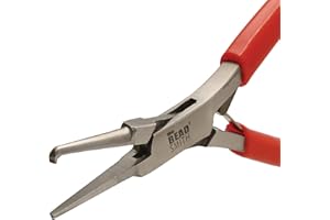 The Beadsmith Split Ring Pliers - Easily Opens Split Rings to Attach Findings, 5 Inches (127 mm), w/Double Leaf Springs, Use with Any Size