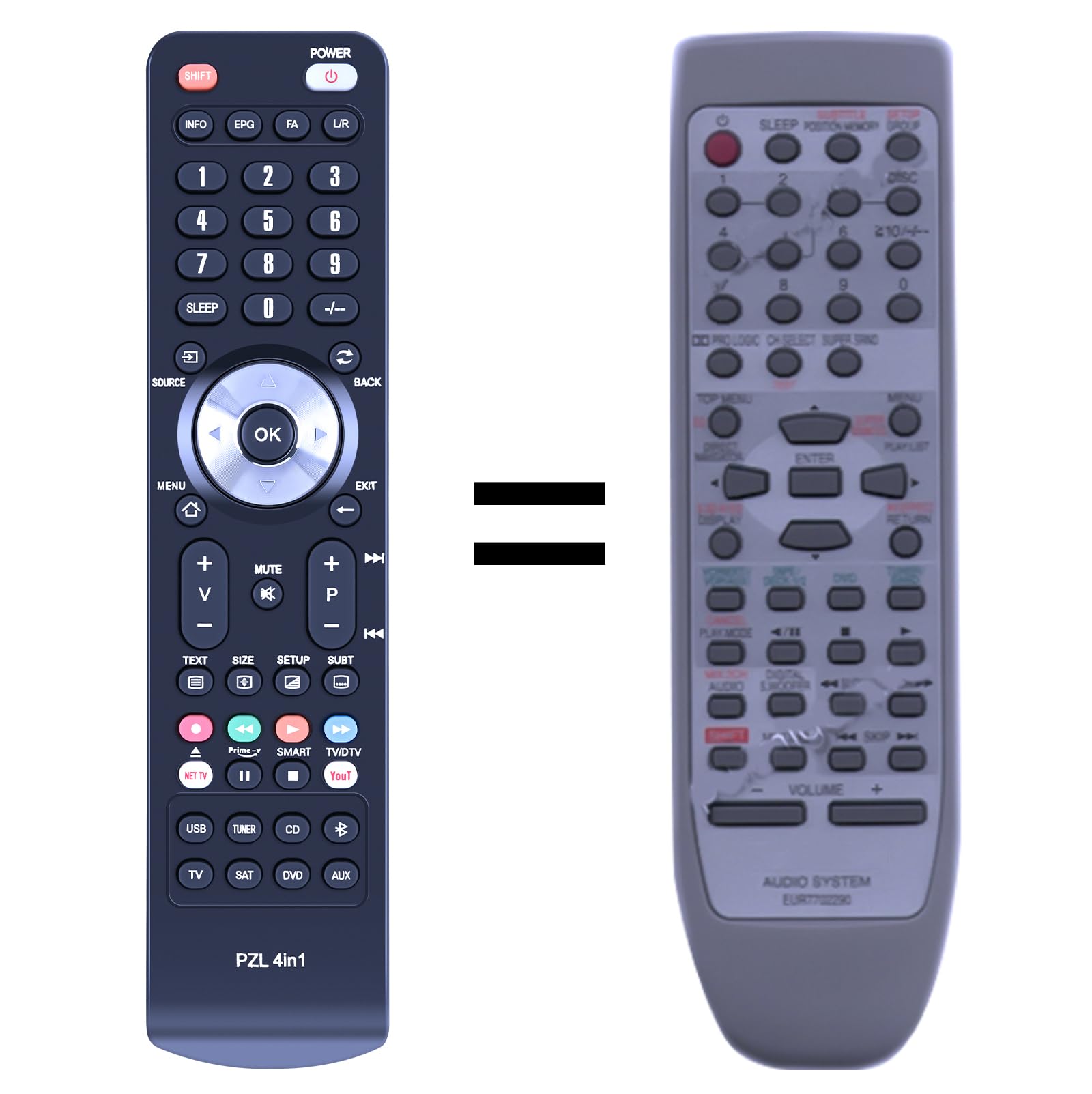 EUR7702290 Replace Remote Control For Technics Hi-Fi Stereo System SA DV290