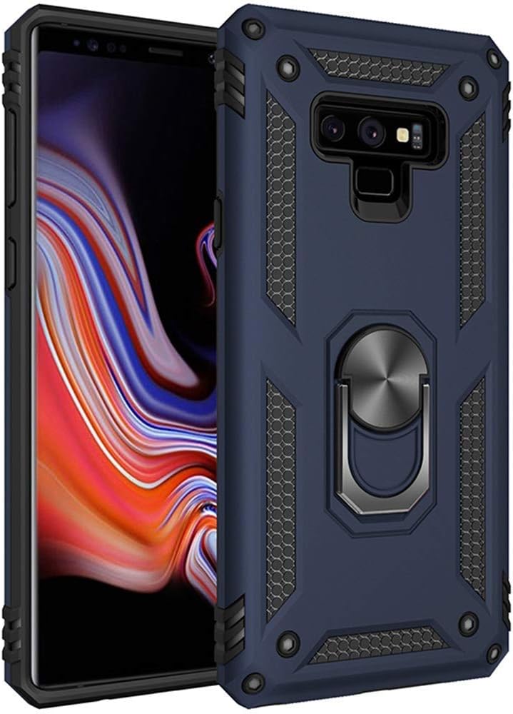 Phone case Samsung Galaxy Note 9 Magnetic Shockproof 360 Ring Holder with Kickstand for Galaxy Note 9 (Blue)