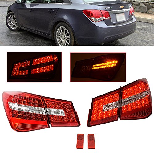 Chevy Cruze 2011-2015 Mercedez Style Rear LED Tail Lights Lamps Assembly Sedan