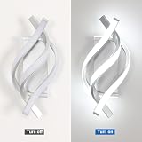 Comely Comey LED Wall Light 22W 6500K Silver Spiral Sconce 32.5x15x20 cm view 4