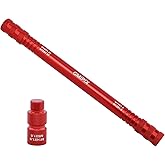 GMIPIX 6 in 1 Fork Damper Rod Bleed Tool M10 x 1.0/1.25 M12 x 1.0/1.25 M8 x 1.0 M14 x 1.0 Motorcycle Fork Damper Rod Bleed Repair Tool (Red)