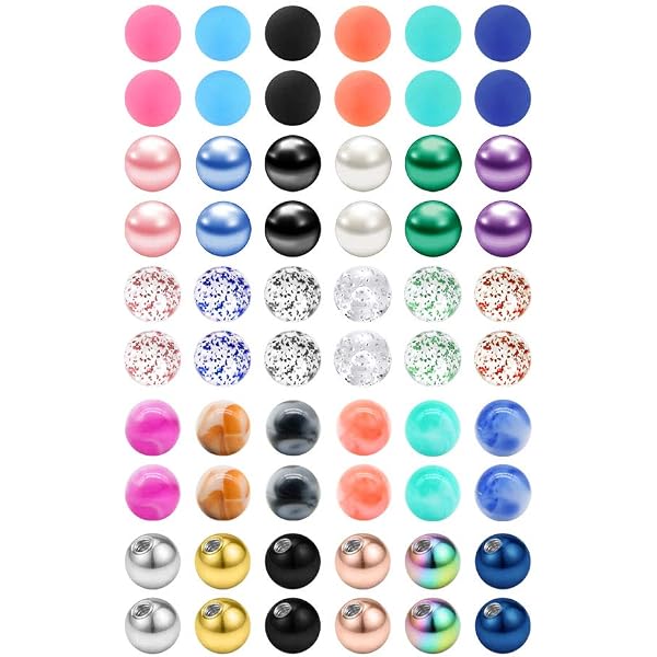 Prjndjw 40Pcs 14G Replacement Balls Externally Threaded...