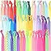 GirlZone Colourful No Crease Hair Bands for Girls, Hair Accessories for Girls, Great Party Bag Stuffer, Gifts for Girls