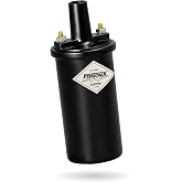 PerTronix Flame-Thrower Ignition Coil 40,000 Volt, Black, 40111 | 6 &amp; 12V High Output Performance Ignition Coil, 1.5 Ohm Epoxy-Filled Canister, Electronic Compatible