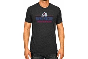 Wright & Ditson Adult NHL Heather Charcoal True Fan Hockey T-Shirt - Tagless Cotton Polyester Blend - Ultimate Comfort