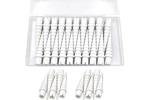 Haespot White 20PCS Stripped Screw Hole Repair Anchor, Door Hinge Screw Hole Filler, Multi Use Wall Anchors, Fits Wood Screws Sizes #2 to #16