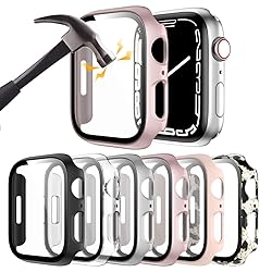 6 Pack Hard PC Case Compatible with Apple Watch